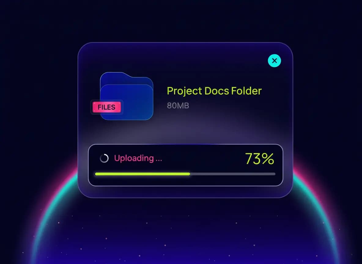 Upload content from anywhere